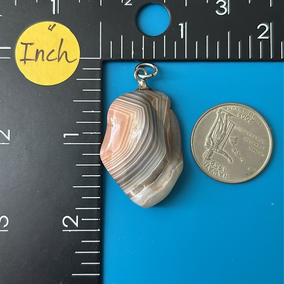 🖤Natural Agate stone pendant - Picture 7 of 8